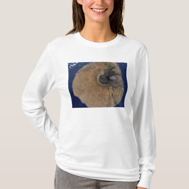 Satellite view of Mount Fogo T-Shirt (Front)