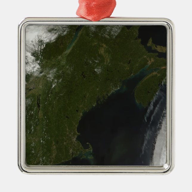 Satellite view of New England Metal Ornament (Front)