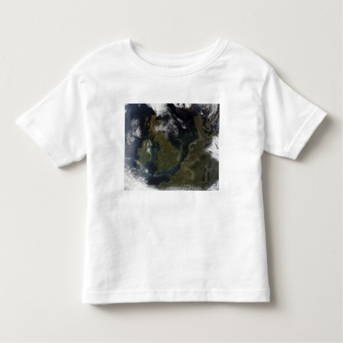 Satellite view of Northern Europe Toddler T_shirt