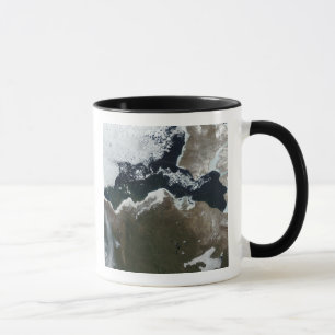 Satellite view of Northwest Canada Mug