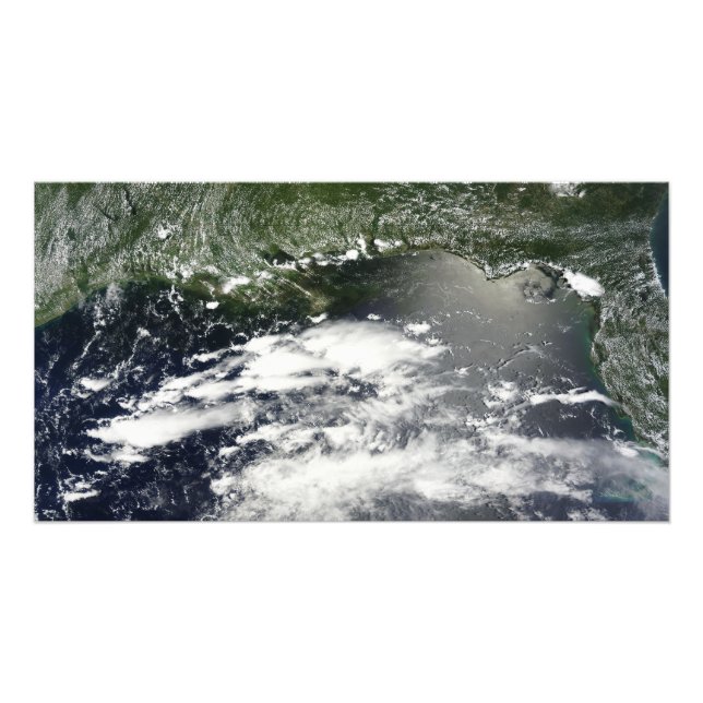 Satellite view of oil leaking 2 photo print (Front)