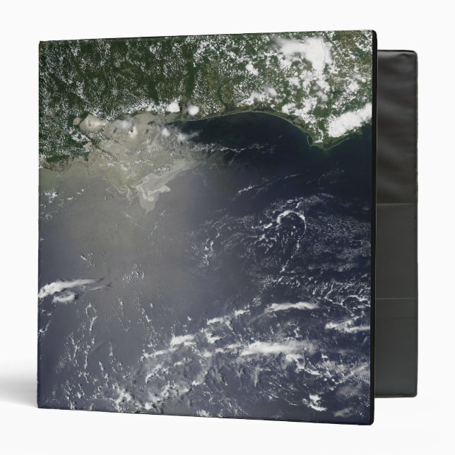 Satellite view of oil leaking 3 ring binder (Front/Inside)