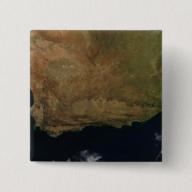 Satellite view of South Africa Button (Front)