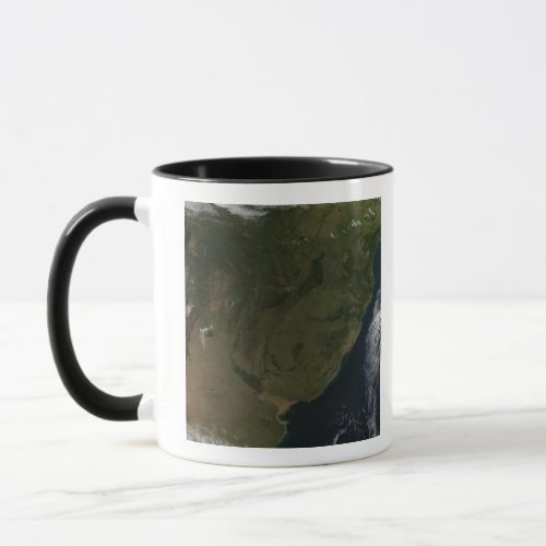 Satellite view of South America Mug