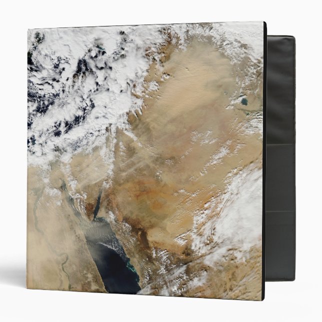 Satellite view of the Eastern Mediterranean 3 Ring Binder (Front/Inside)