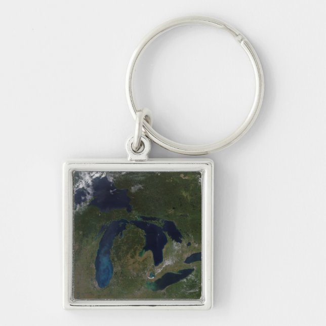 Satellite view of The Great Lakes Keychain (Front)