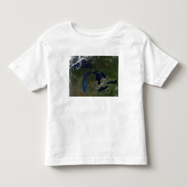 Satellite view of The Great Lakes Toddler T-shirt (Front)