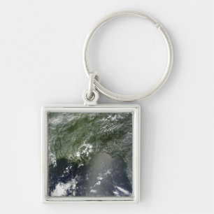 Satellite view of the Gulf of Mexico 2 Keychain