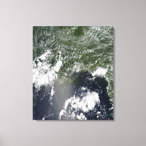 Satellite view of the Gulf of Mexico Canvas Print