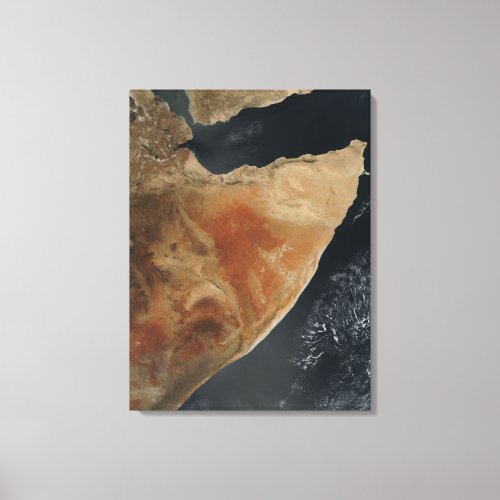 Satellite view of the Horn of Africa Canvas Print