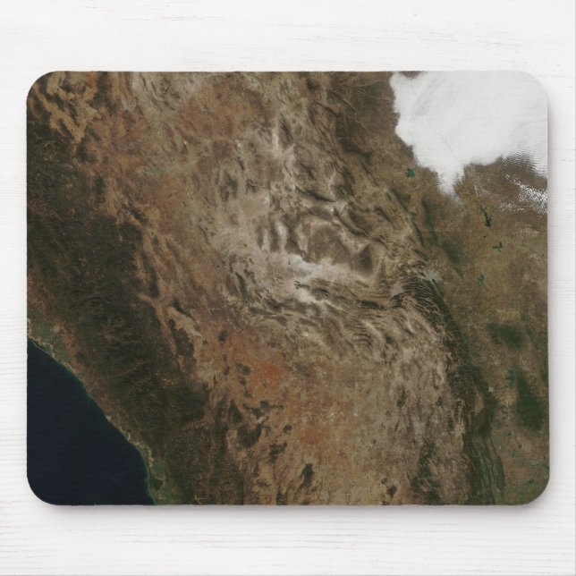 Satellite view of the landscape of central Mexi Mouse Pad (Front)