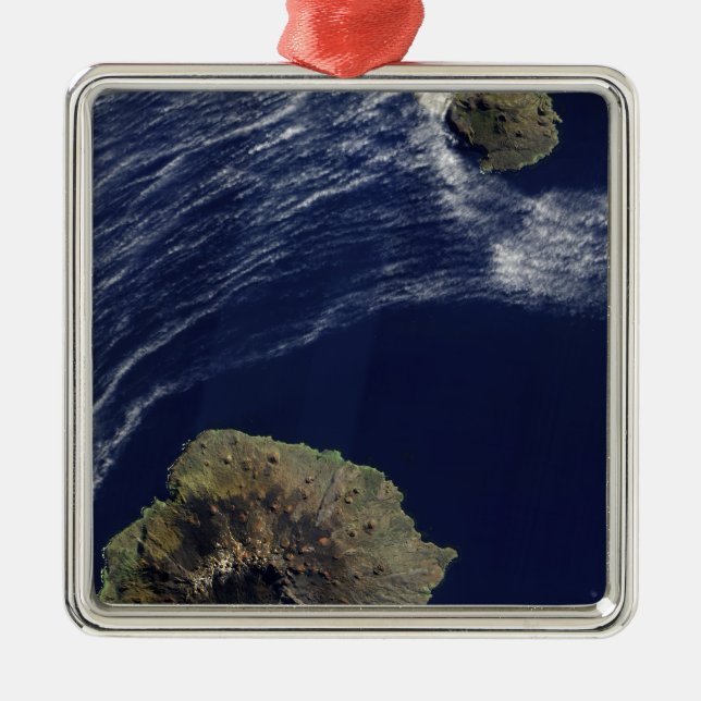 Satellite view of the Prince Edward Islands Metal Ornament (Front)