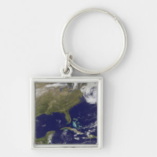 Satellite view of the United States East Coast Keychain