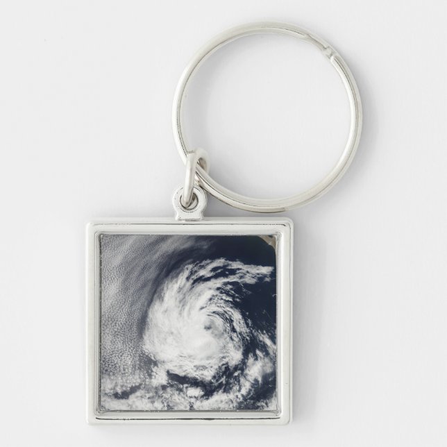 Satellite view of Tropical Depression Blas Keychain (Front)