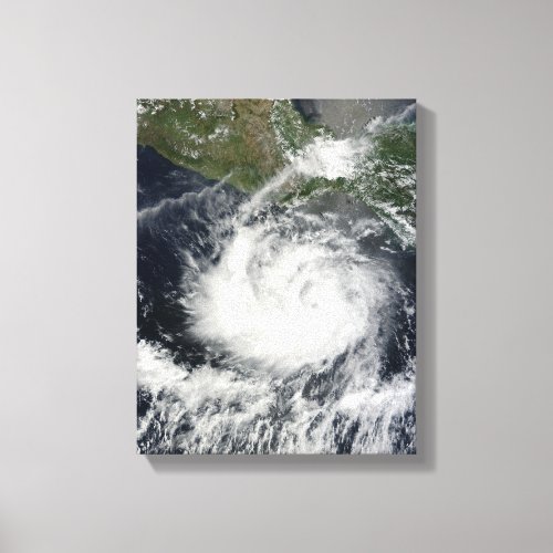 Satellite view of Tropical Storm Darby Canvas Print