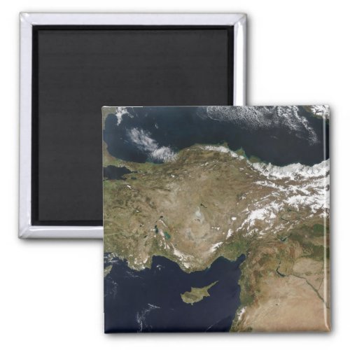 Satellite view of Turkey Magnet