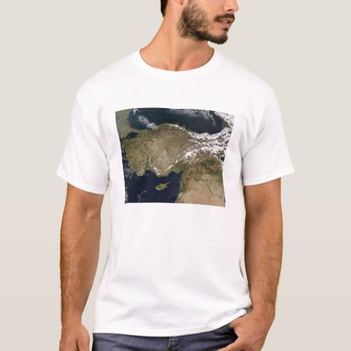 Satellite view of Turkey T_Shirt