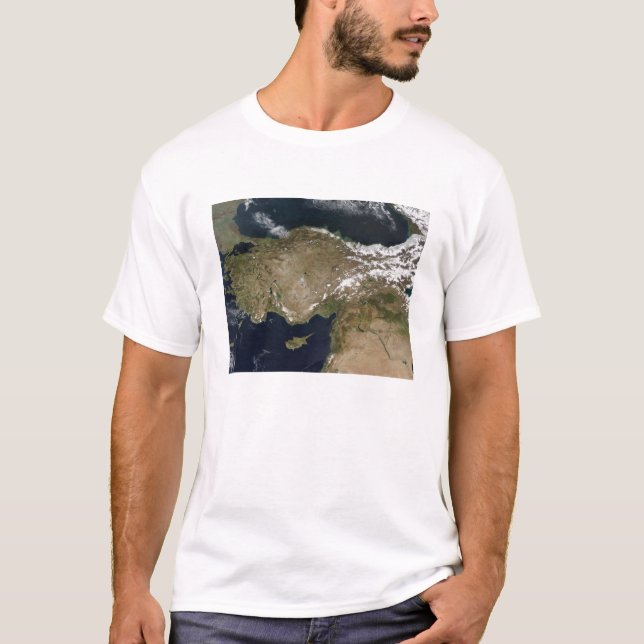 Satellite view of Turkey T-Shirt (Front)