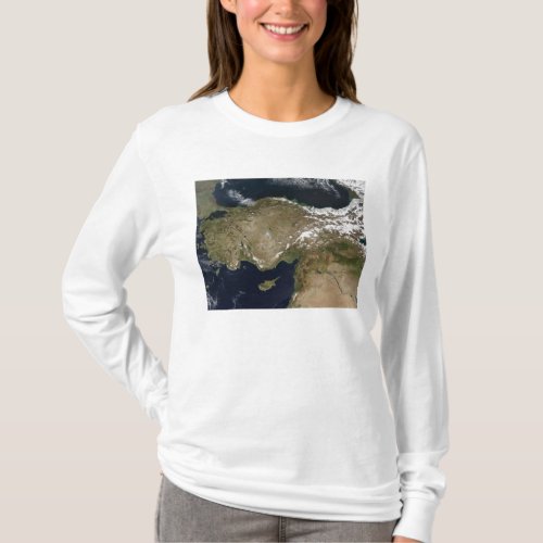 Satellite view of Turkey T_Shirt