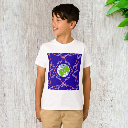 Satellites Orbiting Earth T_Shirt