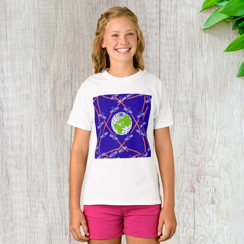 Satellites Orbiting Earth T_Shirt