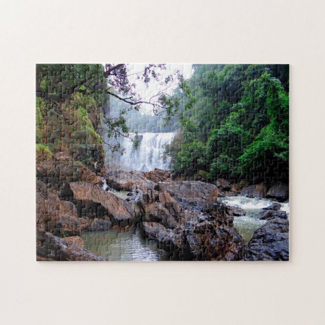 Sathodi falls kali river India. Jigsaw Puzzle (Horizontal)