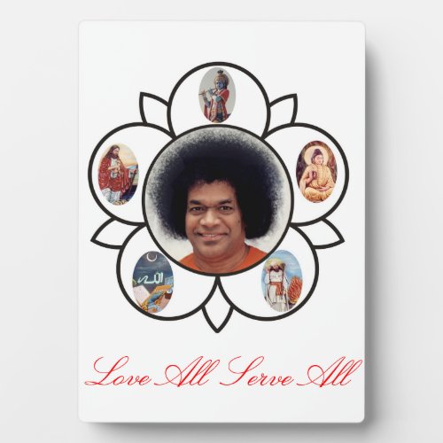 Sathya Sai Baba on Photo Plaques with Easel