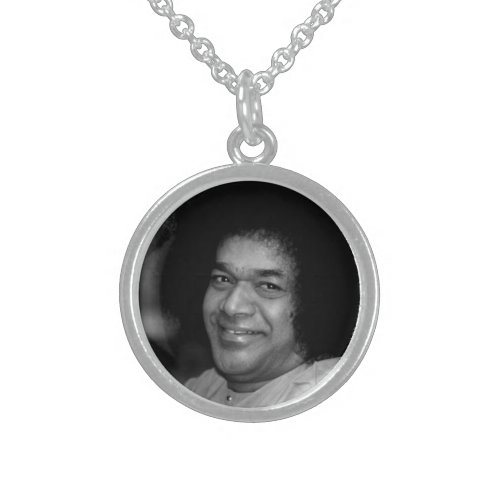 Sathya Sai Baba on Sterling Silver Necklace