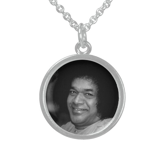 Sathya Sai Baba on Sterling Silver Necklace (Front)