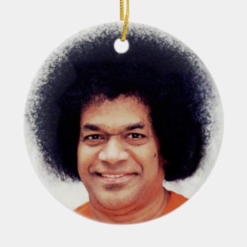 Sathya Sai Baba Ornament Decor Round