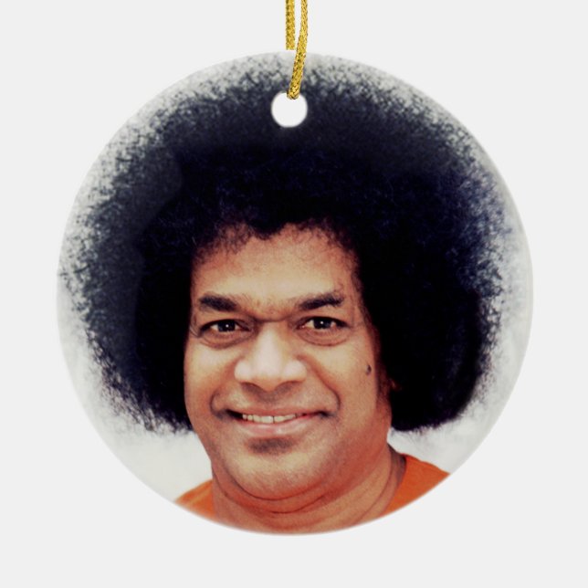 Sathya Sai Baba Ornament Decor Round (Front)
