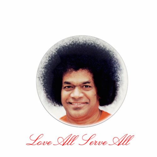 Sathya Sai Baba Photo Sculpture Love All Serve All