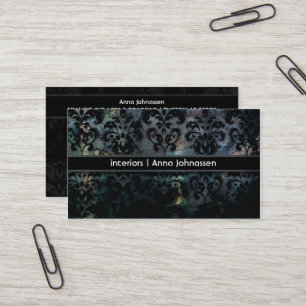 Satin Damask • Elegant Business Card