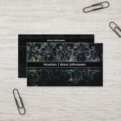 Satin Damask â€¢ Elegant Business Card
