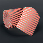 Satin dots - coral and pewter neck tie<br><div class="desc">Large scale rows of dots with a satiny gradient shaded from pale silver to deep pewter gray on a soft coral pink background, with a solid coral back.</div>
