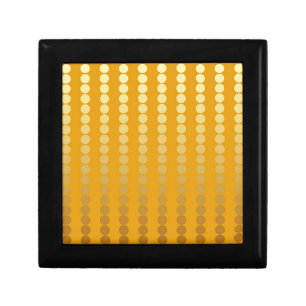 Satin dots - gold and mustard gift box
