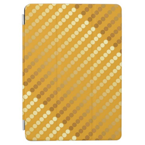 Satin dots _ gold and mustard  iPad air cover