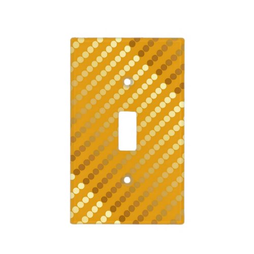 Satin dots _ gold and mustard light switch cover