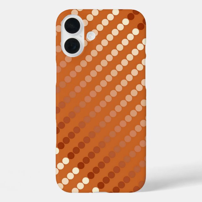 Satin dots - rust and copper Case-Mate iPhone case (Back)