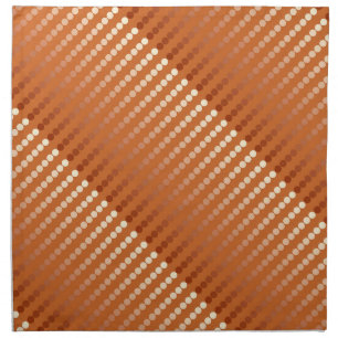 Satin dots - rust and copper napkin