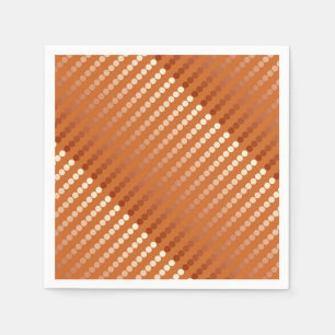 Satin dots - rust and copper napkins