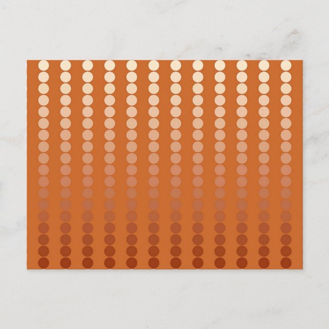 Satin dots - rust and copper postcard (Front)