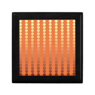Satin dots - rust and gold gift box