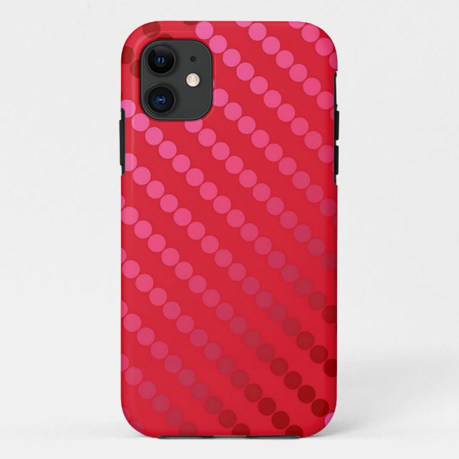 Satin dots - shades of deep red Case-Mate iPhone case (Back)
