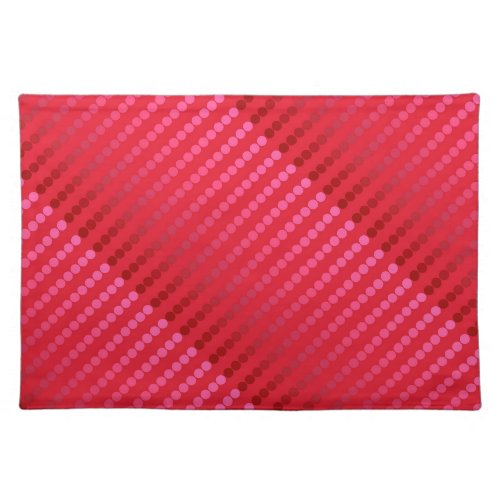 Satin dots _ shades of deep red cloth placemat