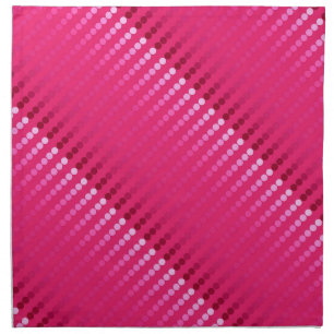 Satin dots - shades of fuchsia pink cloth napkin