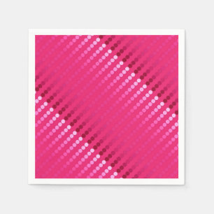Satin dots - shades of fuchsia pink napkins