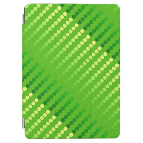Satin dots _ shades of lime green iPad air cover