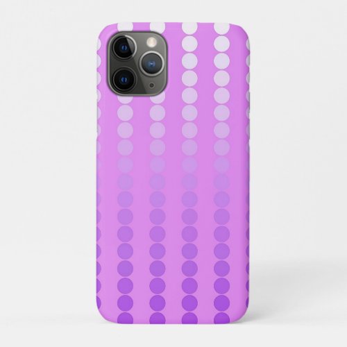 Satin dots _ shades of orchid iPhone 11 pro case