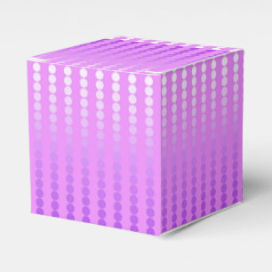 Satin dots - shades of orchid favor boxes
